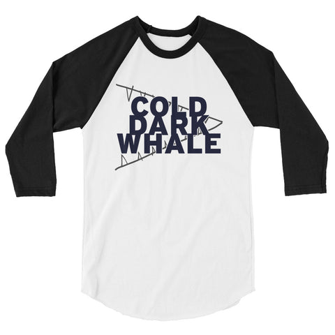 Cold Dark Whale - Unisex 3/4 sleeve raglan shirt