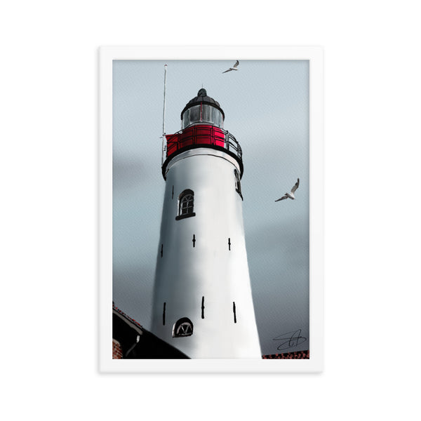 Lighthouse by Chris G. Simmons - Framed Poster Print